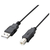エレコム USB2．0ケーブル(2．0m) ブラック U2C-JB20BK-イメージ1
