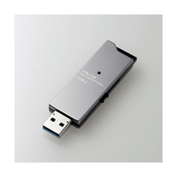 エレコム 高速USB3．0フラッシュメモリ スライドタイプ(128GB) FALDA ブラック MF-DAU3128GBK