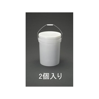 エスコ ペイント用ポリ容器 フタ付 2個 20L FCZ7008-EA109NF-20