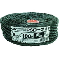 ユタカメイク PSロープ 黒色 5mm×100m FC836GC-4934814