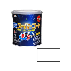 アサヒペン 水性スーパーコート 1.6L 白 FC408NS-イメージ1