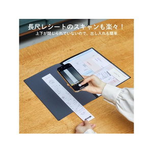 キングジム レシート/領収書スキャンホルダー A4 黒 FCD069G-790-BK-イメージ7