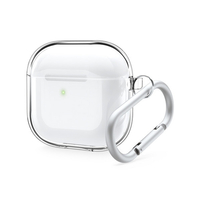 elago EL AP4CSTPHR TR AirPods 4用カラビナ付きTPUケース クリア