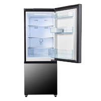 ハイセンス HR-G16AM 【右開き】冷凍冷蔵庫 ミラーブラック|エディオン