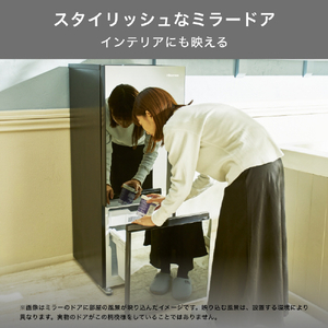 ハイセンス 【右開き】162L 冷凍冷蔵庫 ミラーブラック HR-G16AM-イメージ7