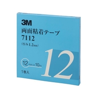 3M 両面粘着テープ 7112 12mmX10m 厚さ1.2mm 灰色 FC875WH-4753593