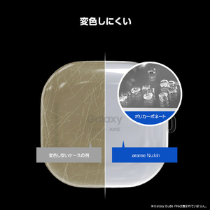 araree Galaxy Buds Pro用ハードクリアケース Nu:kin AR20666GBP-イメージ12