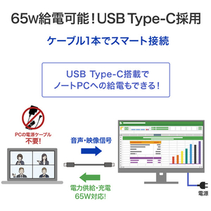 I・Oデータ USB Type-C搭載 23．8型液晶ディスプレイ BizCrysta LCD-C243SMB-FX-イメージ4