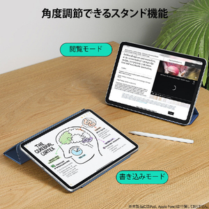 ESR iPad mini(A17 Pro/第6世代)用REBOUND マグネット吸着式 Smart Folioケース ブラック ES27666-イメージ5