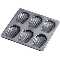 新考社 シリコン加工マドレーヌ貝型 6コ付 No.147 FC044LB-0739560