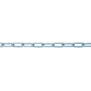 ニッサチェイン 鉄ユニクロ溶接リンクチェイン 3mm×30m 300.493215 FC878FL-IW2030-イメージ1