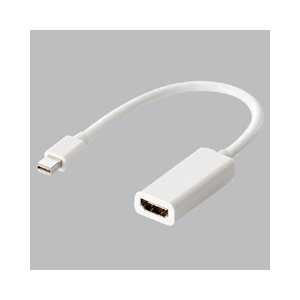 エレコム ミニDisplayPort - HDMI変換アダプタ ホワイト AD-MDPHDMIWH エレコム ミニDisplayPort - HDMI変換アダプタ ホワイト AD-MDPHDMIWH