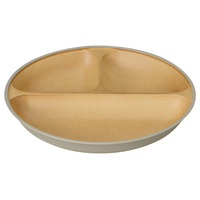 カノー earth color抗菌すくえる丸ランチプレート グレー EARTHCOLORｺｳｷﾝﾏﾙﾗﾝﾁﾌﾟﾚﾄGY