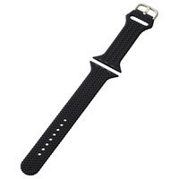 エレコム Apple Watch用シリコンバンド 編込デザインタイプ(49/45/44/42mm) ブラック AW45BDSCBBK