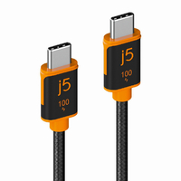 j5 create USB-C to USB-C PD100W対応 充電&データ通信ケーブル(3m) JUCX25L30 ブラック JUCX25L30