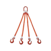 トラスコ中山 TRUSCO/4本吊ベルトスリングセット 25mm幅X1m FC365YW-2580335