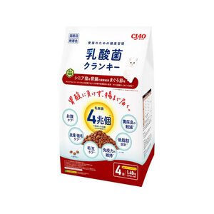 いなば CIAO 乳酸菌クランキー シニア猫用 腎臓の健康維持 まぐろ節味 370g×4P FCJ077J-イメージ1