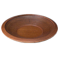 イシダ 木製茶托 千筋 1個入 FCD0188