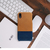 SLG Design iPhone XR用Temponata Leather Back case ブルー × タン SD13667I61-イメージ10