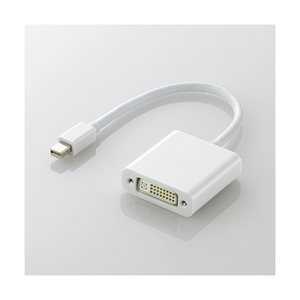 エレコム ミニDisplayPort - DVI-D変換アダプタ ホワイト AD-MDPDVIWH エレコム ミニDisplayPort - DVI-D変換アダプタ ホワイト AD-MDPDVIWH