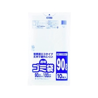 ワタナベ工業 透明ゴミ袋(再生原料タイプ)90L (10枚入) FC637JM-4050533