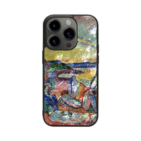 ikins iPhone 15 Pro用天然貝ケース 豪奢、静寂、逸楽 I25667I15PR