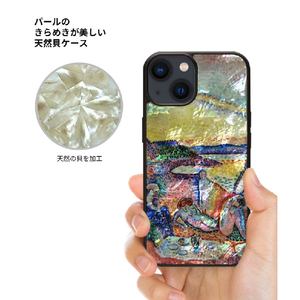 ikins iPhone 15 Pro用天然貝ケース 豪奢、静寂、逸楽 I25667I15PR-イメージ3