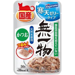 はごろもフーズ 無一物パウチ寒天ゼリータイプ かつお 50g ﾑｲﾁﾓﾂｶﾝﾃﾝｾﾞﾘ-ｶﾂｵ50G-イメージ1