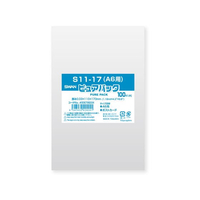 シモジマ ピュアパックS 厚0.03×110×170 A6 100枚 FCV4225-6798224