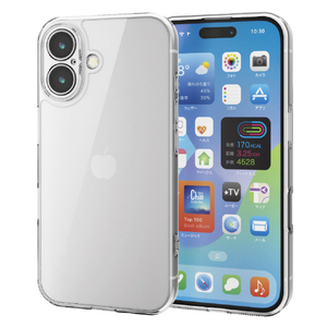 エレコム iPhone 16用ハイブリッドケース 極限 クリア PM-A24AHVCKKCR-イメージ2
