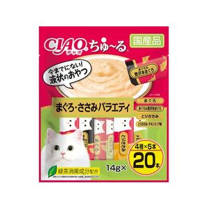 いなば CIAO ちゅーる まぐろ・ささみバラエティ 14g×20P FC158NA-イメージ1