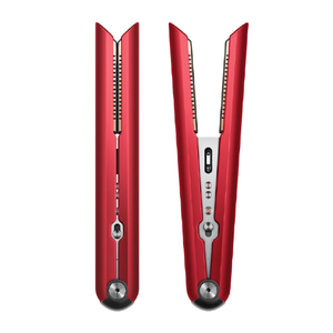 美容・健康家電　Dyson ヘアアイロン Corrale (レッド/ブライトニッケル) 収納ボックス付き [HS03RBNBX] Dyson Corrale™ レッド／ブライトニッケル 収納ボックス付き