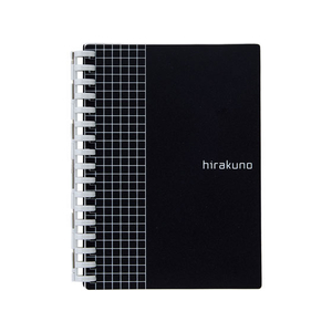 リヒトラブ hirakuno ツイストノート A6タテ ブラック FC80457-N1671-24-イメージ1