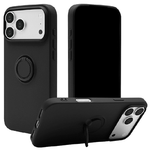 ラスタバナナ iPhone18 Pro Max/17 Pro Max用 TPUﾘﾝｸﾞｹｰｽ ブラック 9684IP6DTPRBK-イメージ1