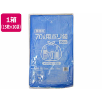 伊藤忠リーテイルリンク ポリゴミ袋(メタロセン配合) 青 70L 15枚×20袋 FCT5418-GMBU-702