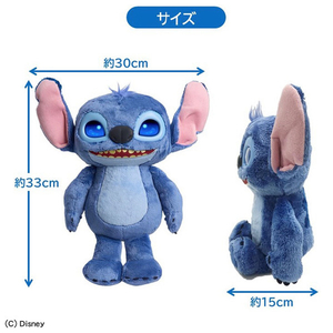 タカラトミー ディズニー リロ&スティッチ アニメーションアイ!インタラクティブぬいぐるみ スティッチ ｽﾃｲﾂﾁｲﾝﾀﾗｸﾃｲﾌﾞﾇｲｸﾞﾙﾐ-イメージ3