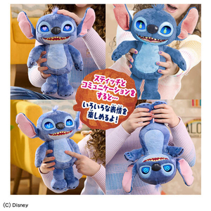 タカラトミー ディズニー リロ&スティッチ アニメーションアイ!インタラクティブぬいぐるみ スティッチ ｽﾃｲﾂﾁｲﾝﾀﾗｸﾃｲﾌﾞﾇｲｸﾞﾙﾐ-イメージ5