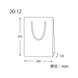 ヘイコー 手提げ紙袋 カラーチャームバッグ 20-12 エンジ 10枚 FC150SE-005330103-イメージ4