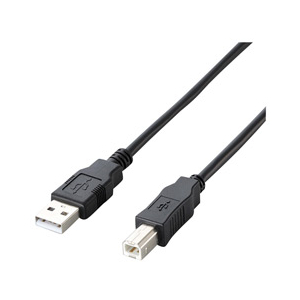 エレコム USB2．0ケーブル(5．0m) ブラック U2C-JB50BK-イメージ1