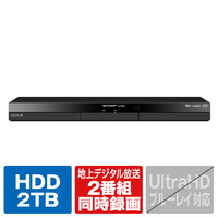 シャープ 2TB HDD内蔵ブルーレイレコーダー AQUOS ブルーレイ 2B-C20GW1