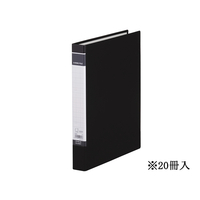 キングジム DリングファイルBF A4タテ とじ厚21mm 黒 20冊 1箱(20冊) F844566-608BFｸﾛ