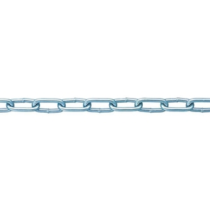ニッサチェイン 鉄ユニクロ溶接リンクチェイン 4mm×30m 300.984246 FC879FL-IW2040-イメージ1
