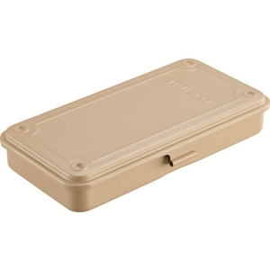 トラスコ中山 トランク型工具箱 203×109×35 ライトサンド FC642DP-2065310-イメージ1
