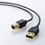 サンワサプライ 極細USBケーブル(USB2.0 A-Bタイプ・2m) ブラック KU20-SL20BKK-イメージ6