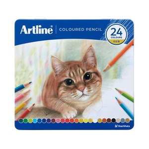 シヤチハタ アートライン 色鉛筆 24色セット FC740SZ-KCP-24C/H-イメージ1