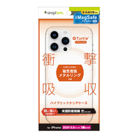 トリニティ iPhone 16 Pro Max用[Turtle] MagSafe対応 ハイブリッドクリアケース ホワイトリング TR-IP24L3-TTMS-CLWT