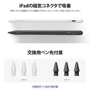 ESR iPad用デジタルペンシル Geo ブラック ES27670-イメージ8