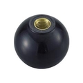 トラスコ中山 TRUSCO　樹脂製握り玉　芯金付　黒　Φ20XM6mm P-TPC20-6BK