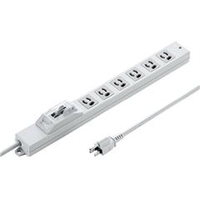 サンワサプライ 安全ブレーカータップ（オフィス・工場用・3P・6個口・5m） TAP-BR36A-5