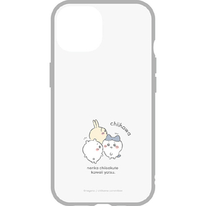 グルマンディーズ iPhone15 / 14 / 13用ケース ちいかわ IIIIfit Clear ふりかえり CK-24C-イメージ1